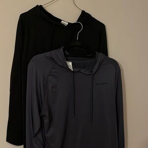 Devops 2 Men’s thermal compression hoodies. Size S. Grey and black.